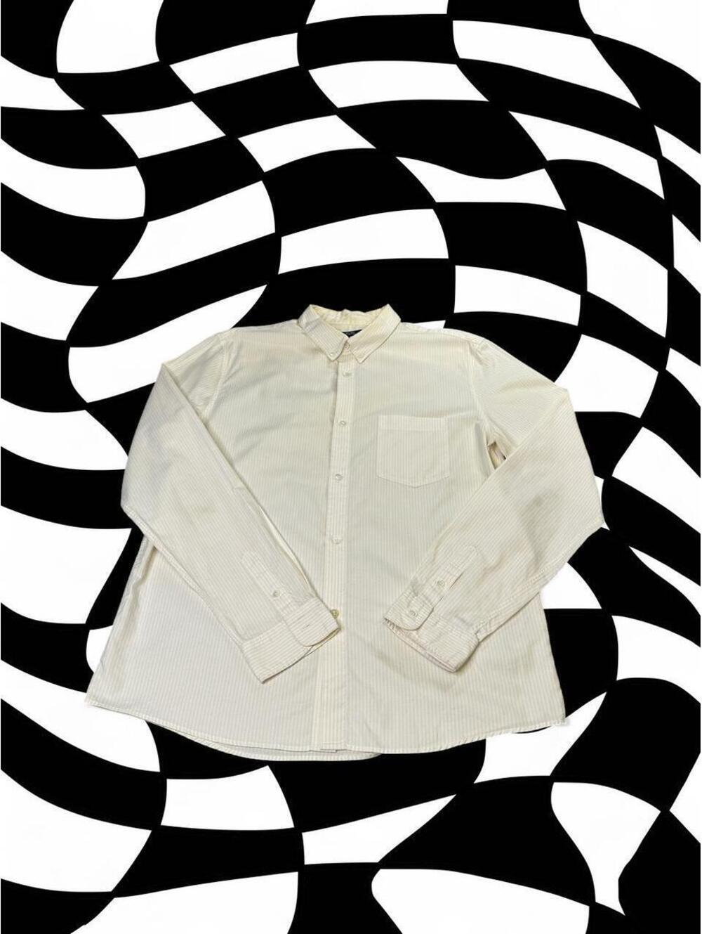 A.P.C. Rue Madame Paris Yellow striped Polo